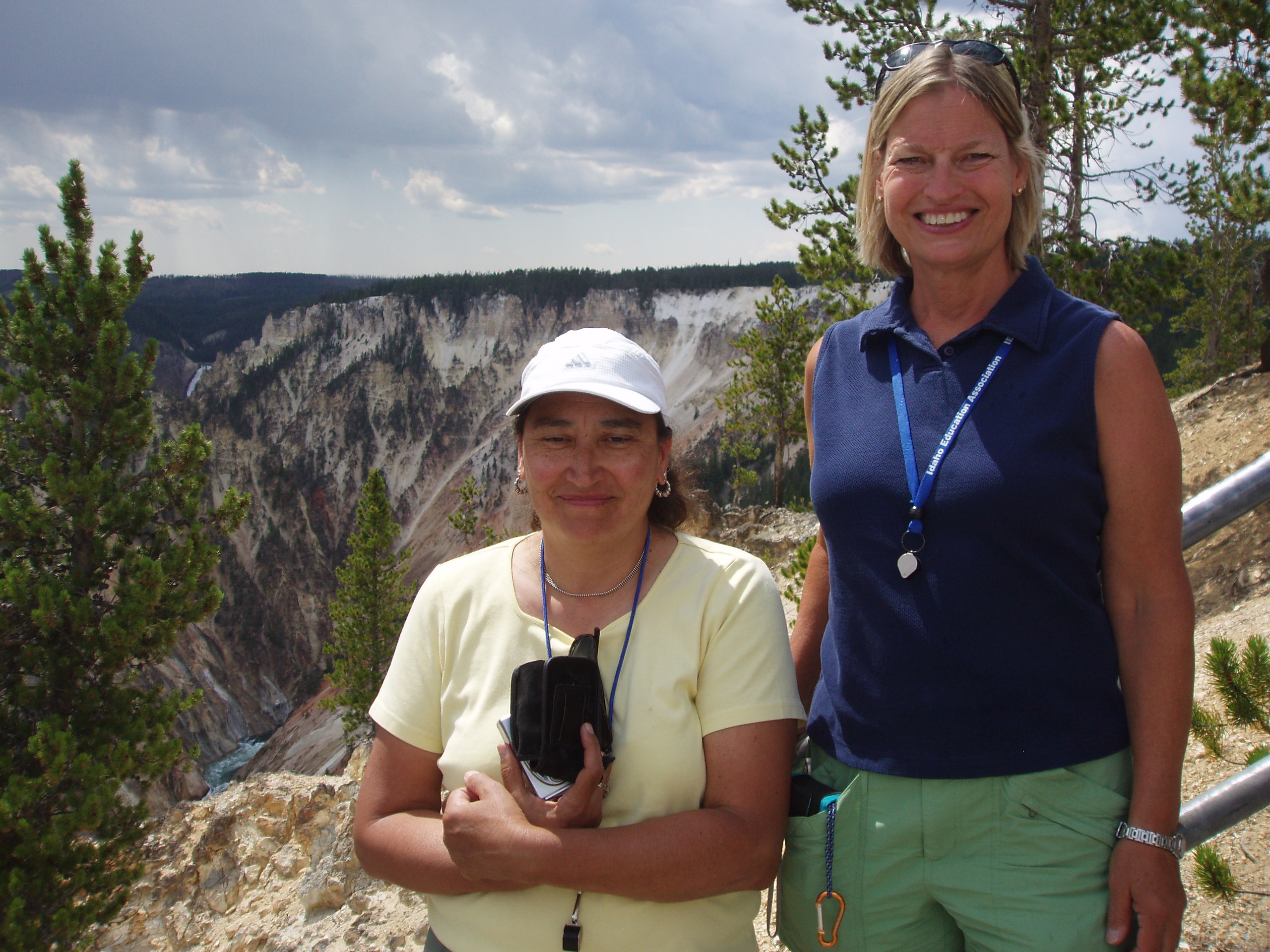 Cathy and Kathleen at Mesa Falls