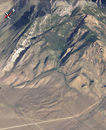 Landslide near Mackay, Idaho.